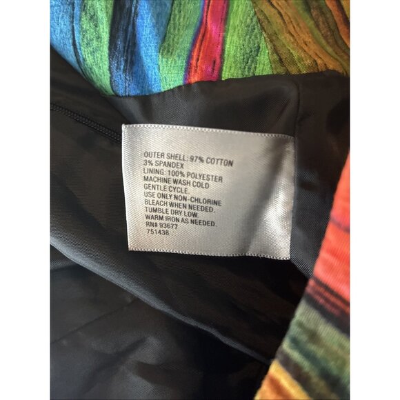 Worthington Womens Size 6 Multicolor Abstract Pencil Skirt Stretch Career Office - Picture 6 of 6